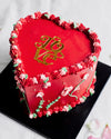 Heart shaped cake 8'3