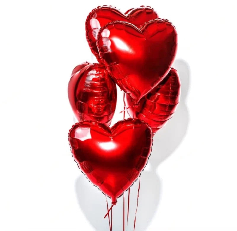 Add On - 3 Valentines Heart Balloons