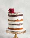 Naked Salted Caramel Latte Mocha Cake